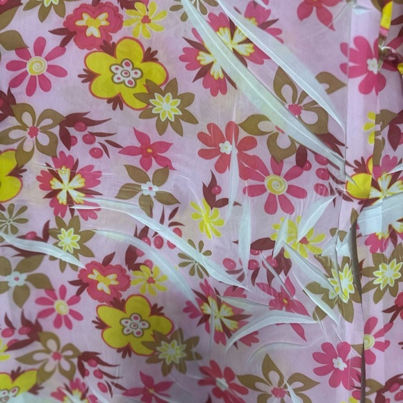 Pink and Yellow Floral Wide Leg Jumpsuit - Picture 2 of 8